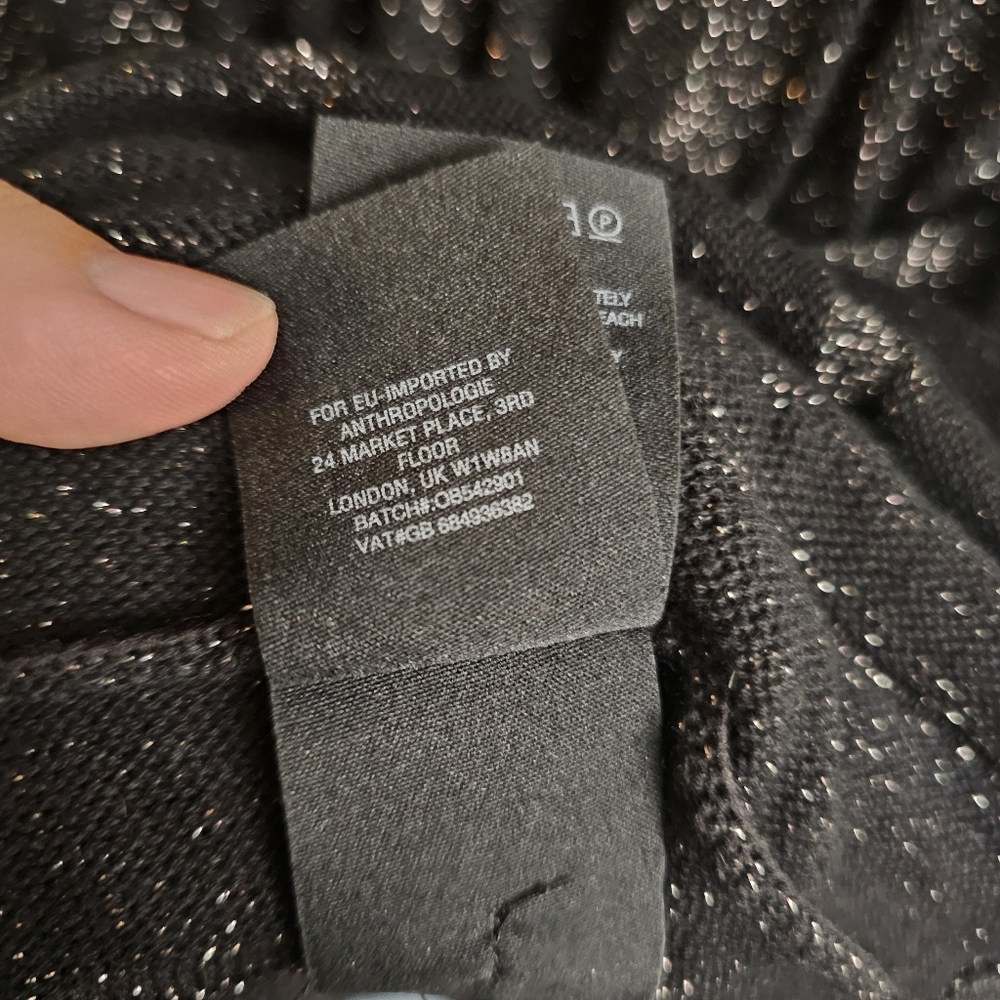 Anthropologie Knitted & Knotted Gallivant Metallic Dress Size Medium - Picture 9 of 10